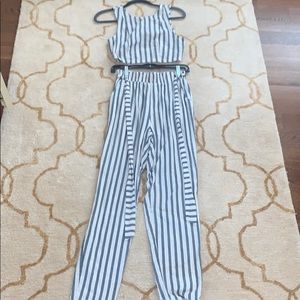 Pant and crop top set